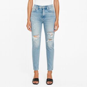 Agolde Roxanne Super High Rise Skinny Jeans Women’s 26 Dreamer Distressed Denim